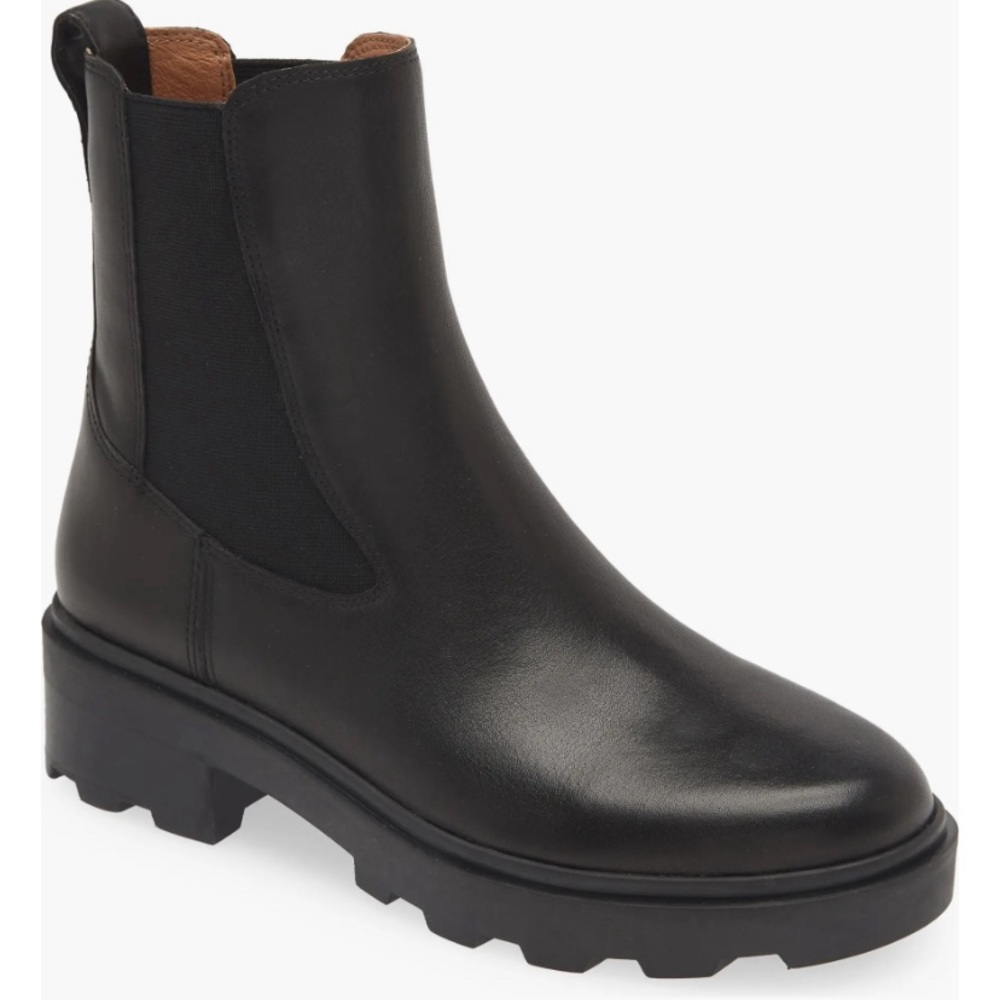 Madewell combat boots-The Wyckoff Chelsea Lugsole Boot